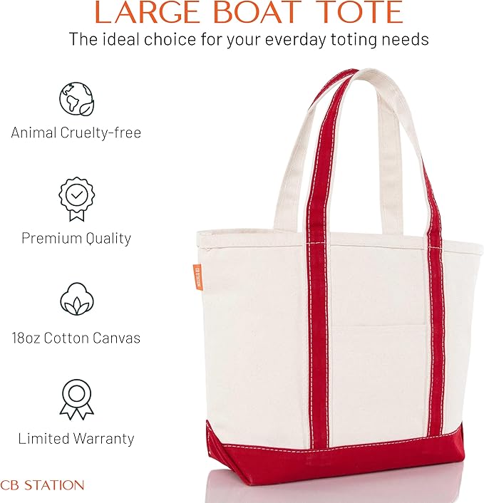 CB STATION Medium Classic Canvas Tote Bag - Image 2