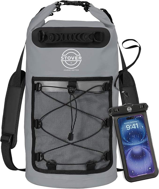 STOVER 5/10/25/30/40/55L Waterproof Backpack- Floating Dry Bag by STOVER