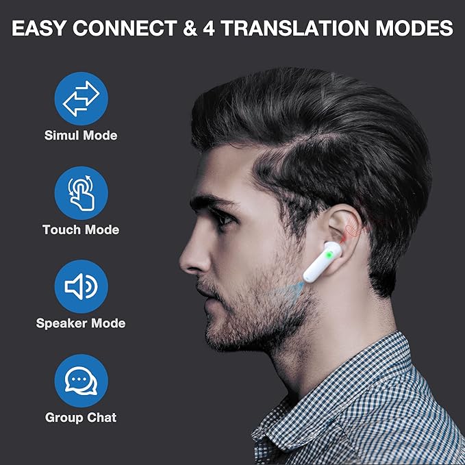 Timekettle WT2 Edge W3 Translator Device, Bidirection Simultaneous Translation - Image 5