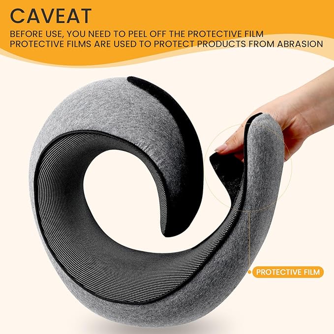 Neck Pillow, Travel Pillow uses Memory Foam to Support Neck Comfort, Ideal - Image 5