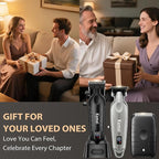 KEMEI Hair Clippers for Men Professional, Barber Clippers and Trimmers Set, Foil Shaver for Men,Cordless Hair Clippers and Barber Kit, Hair Cutting Kit, KM-2293Silver, KM-PG2290D, KM-T95