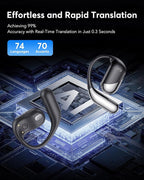 AI Translation Earbuds Real Time, 3-in-1 Translator Earbuds 144 Languages & - Image 2