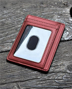 Buffway Slim Minimalist Front Pocket RFID Blocking Leather Wallets - Image 4
