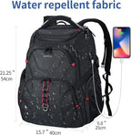 VANKEAN 17.3'' Travel Laptop Backpack TSA Friendly, Water Resistant Anti Theft - Image 2