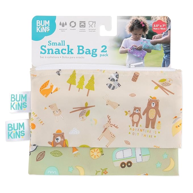 Bumkins Reusable Snack Bags, for Kids School Lunch and for Adults Portion - Image 5