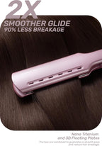 ROSILY Nano Titanium Flat Iron | 1.75 Inch Wide Hair Straightener, Dual Voltage 100-240V, Adjustable Temperature Suitable for All Hair Type, Instant Heat Up