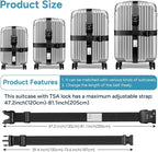 Travel Inspira TSA Lock Luggage Straps - Image 3