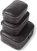 Leatherology Black Onyx Nested Travel Organizer Trio by Leatherology
