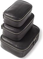 Leatherology Black Onyx Nested Travel Organizer Trio by Leatherology