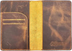 Leather Passport Holder for Men and Women by SAIGONHandicraft