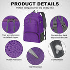 HOLYLUCK 20L lightweight packable Hiking Daypack Foldable Backpack - Image 4