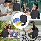 NOL Nylon Waterproof Kids Lunch Bag, Insulated Lunch Bag, Lunch box Cooler - Image 6