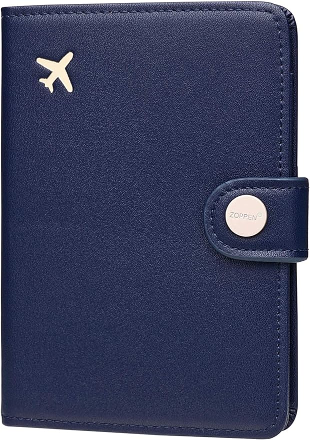 ZOPPEN Passport Holder Women Men, Passport Cover Travel Wallet Rfid Blocking by Zoppen