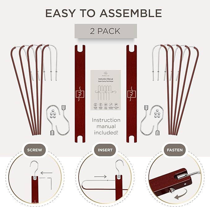 MORALVE Pants Hangers Space Saving - Image 7