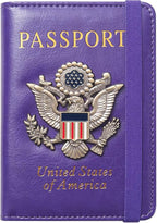Passport Holder for Travel Passport Cover for Men Passport Wallet Case by Familiescancome