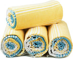 HILLFAIR Cotton Turkish Beach Towels, Quick Dry Lightweight Sand Free Peshtemal - Image 7