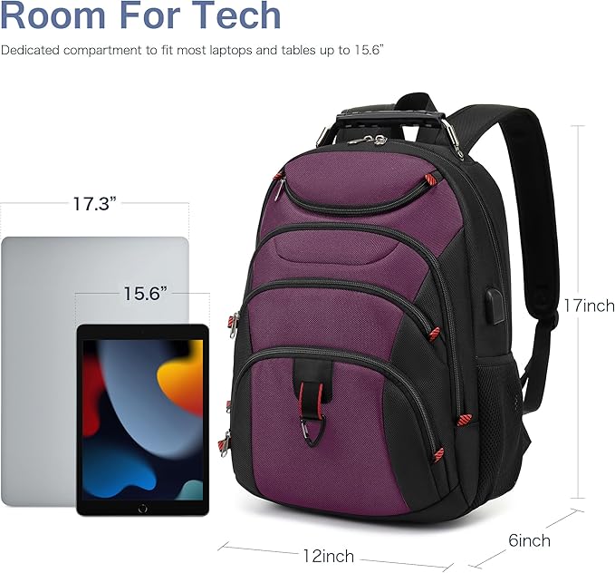 Boavan Laptop Backpack for men, 15.6 inch Laptop Bag - Image 6