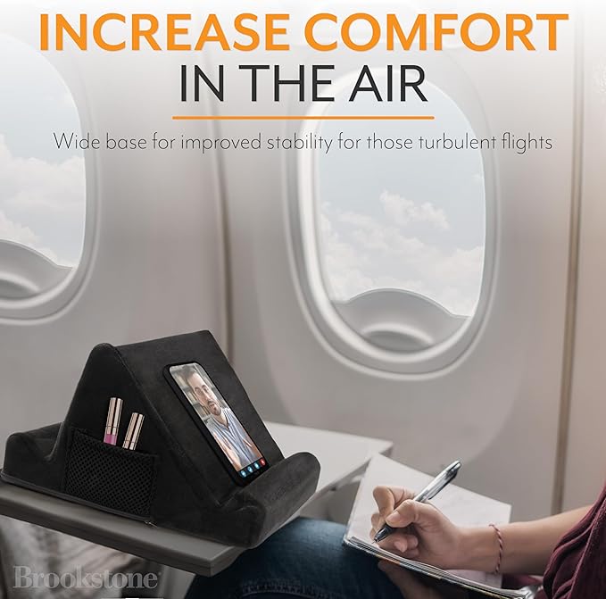 Brookstone - Memory Foam Lap Desk Tablet Holder, Holds Phones, E-Book Readers - Image 3