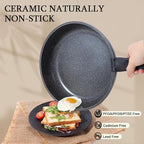 GiPP Ceramic Non Stick Frying Pans Set Removable Handle, Dishwasher & Oven Safe - Image 6