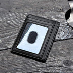 Buffway Slim Minimalist Front Pocket RFID Blocking Leather Wallets - Image 3
