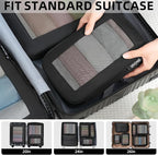 BAGAIL 4 Set/6 Set/8 Set Compression Packing Cubes Travel Accessories - Image 7