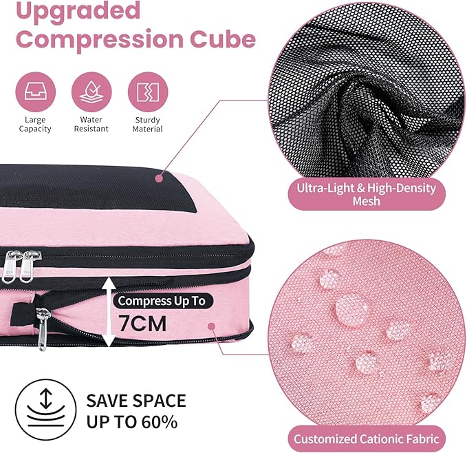 8 Set/6 Set/4 Set Compression Packing Cubes - Image 2