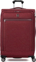 Travelpro Platinum Elite Softside Expandable Checked Luggage, 8 Wheel Spinner by Travelpro