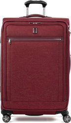 Travelpro Platinum Elite Softside Expandable Checked Luggage, 8 Wheel Spinner by Travelpro