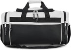 DALIX 21" Sports Duffle Bag Gym Travel Pack in White - Image 3
