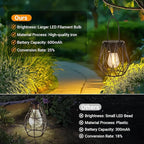 Solar Lanterns Outdoor Waterproof, Upgraded Powered Hanging Solar Lights - Image 5