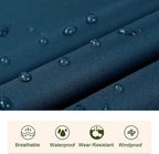 SaphiRose Unisex Rain Poncho Raincoat Hooded - Image 5