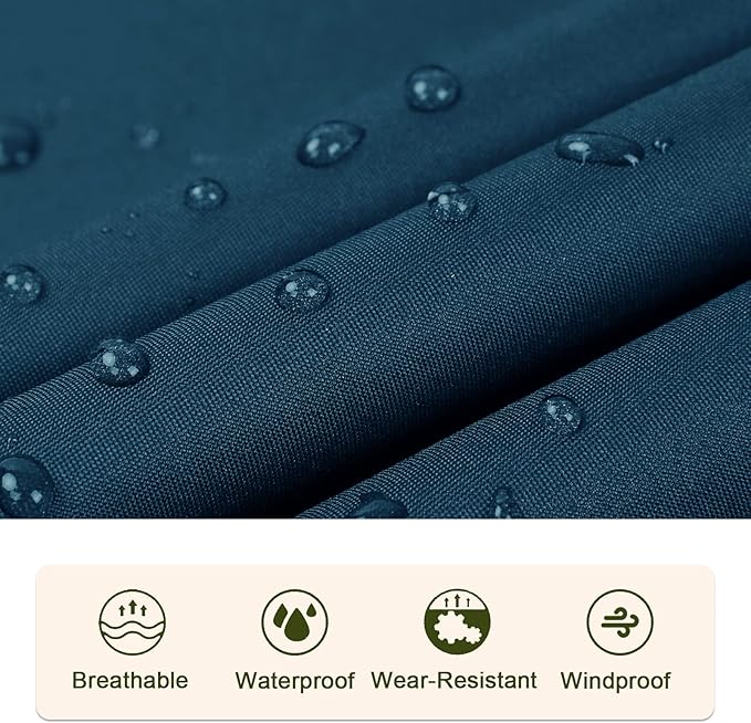 SaphiRose Unisex Rain Poncho Raincoat Hooded - Image 5