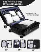 Compression Packing Cubes, Gonex Extensible Storage Mesh Bags Organizers - Image 5