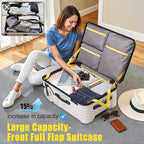 Extra Large Wheels 80L Luggage Hard Shell Suitcase Top Opening Hardside Travel - Image 3