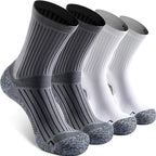 Elite Cushioned Compression Mid-crew Socks 4-Pack by Sitoisbe