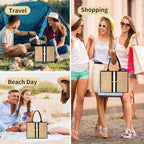 Large Beach Bag Jute Woven Tote - Image 9