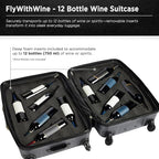 FlyWithWine® by VinGardeValise 12-Bottle Hard Shell Wine Suitcase - Image 2