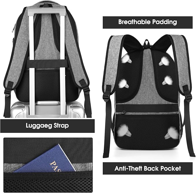 Backpack for Men and Women, Backpacks for School Teens, Travel Laptop Backpack - Image 6