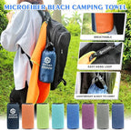 HOEAAS 2 Pack Microfiber Camping Towels, Quick Dry Towel, Super Absorbent Ultra - Image 6