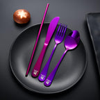 Boulder Bee | Travel Utensils Set | Reusable Camping Cutlery Set | Stainless - Image 5