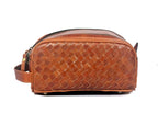 10" Premium Leather Toiletry Travel Pouch - Image 2