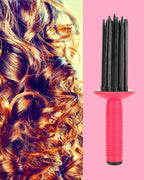 Hair Fluffy Styling Curler Curls Comb,Hair Curler Curling Make Up Brush Roller Tool Portable Comb Anti‑Slip Professional Round Hair Brush for Home Personal Use Travel