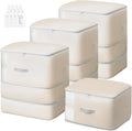 Comforter Storage Bag - 130L Large Capacity Blanket Storage Bags 3-Layer Ultra by EasortmPackingCubes