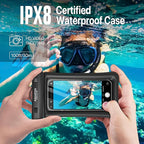 NEPHI IP68 Waterproof Phone Pouch -Up to 8.0"，Adjustable Neck Lanyard Floating - Image 6