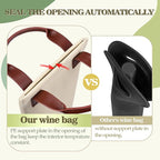 Tirrinia Single Wine Carrier Tote, Insulated Cooler Bag - Image 2