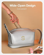 Gifts With Initials for Women, Personalized Makeup Bag with Handle, Initial - Image 4