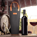 Tirrinia Single Wine Carrier Tote, Insulated Wine Cooler Bag - Image 6
