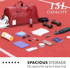 Leather Sports Gym Tote Bag - Image 4