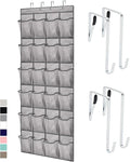 GORILLA GRIP Over the Door Shoe Organizer, 24 Large Breathable Mesh Pockets by GorillaGrip