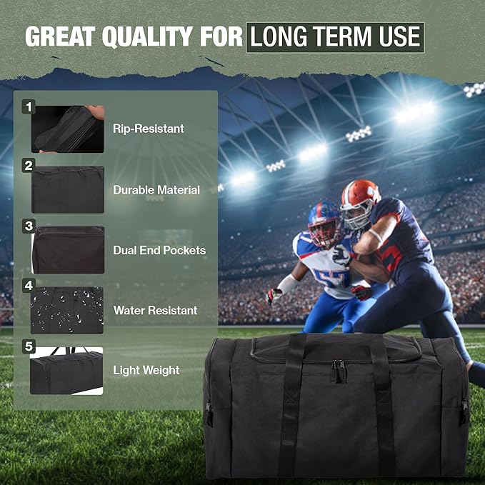 Jetstream Heavy Duty Multi Pocket Durable Sports Gym Equipment Travel Duffel Bag - Image 7